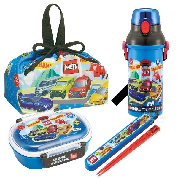 トミカ 26 お買得４点セット お弁当箱 中子付 360ml 箸＆箸箱 巾着 プラ水筒