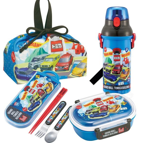 トミカ 26 お買得４点セット お弁当箱 中子付 360ml トリオ 巾着 プラ水筒