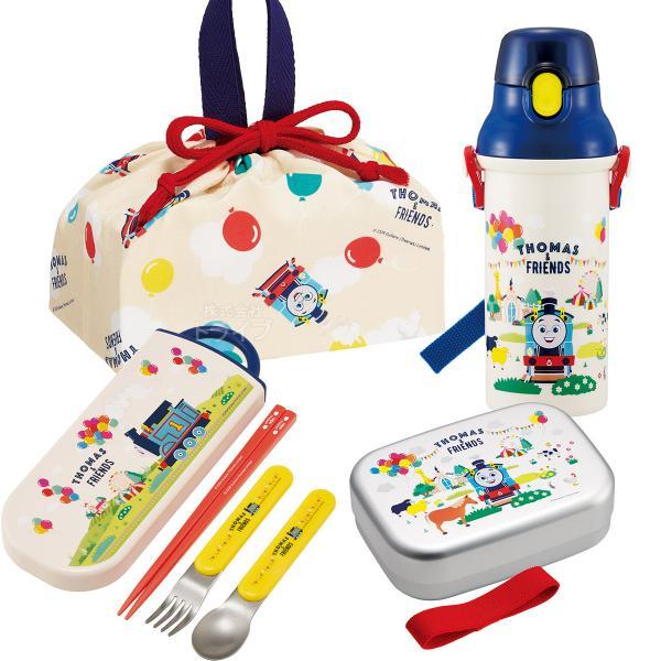 トーマス ＆フレンズ お買得４点セット アルミお弁当箱 370ml トリオ 巾着 プラ水筒