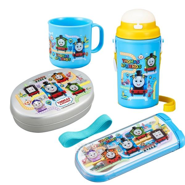 きかんしゃトーマス お買得４点セット アルミお弁当箱 350ml トリオ コップ ストロー水筒