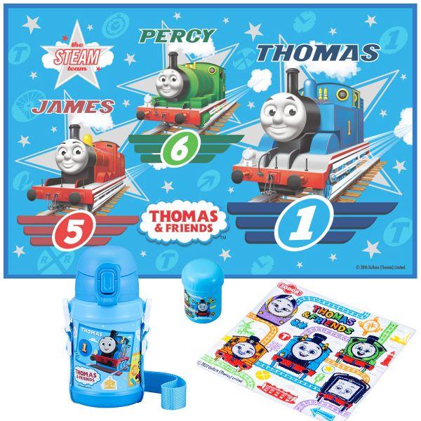 きかんしゃトーマス ステンレスボトル 450ml おしぼり レジャーシート ３点セット