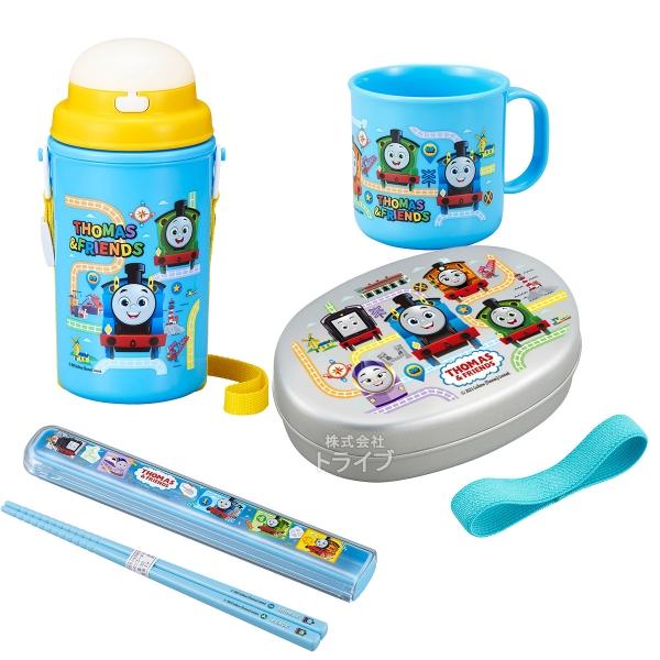 きかんしゃトーマス お買得４点セット アルミお弁当箱 350ml 箸＆箸箱 コップ ストロー水筒