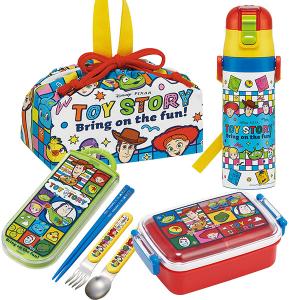 トイストーリー お買得4点セット 抗菌 角型お弁当箱 450ml 箸