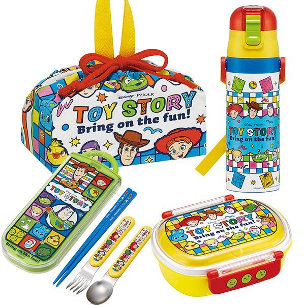 トイストーリー お買得４点セット 抗菌 お弁当箱 中子付 360ml トリオ 巾着 水筒