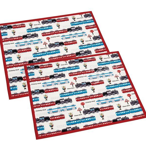 GO！GO！TRAIN ランチクロス お買得 ２枚セット 電車 トレイン ネコポス対応品