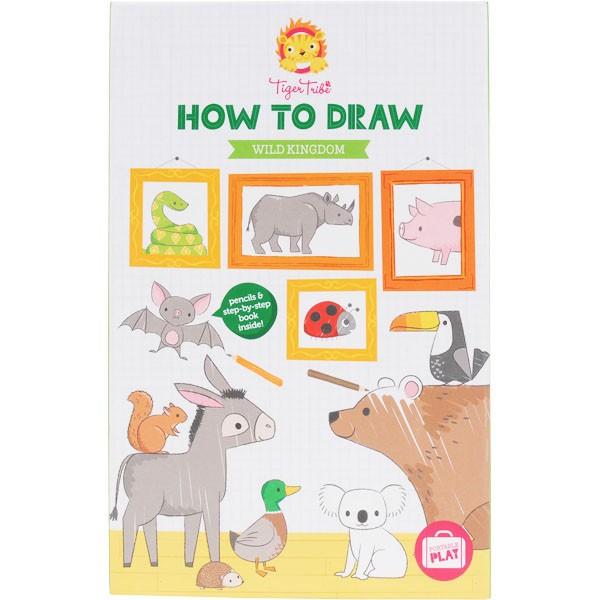 [特価50％OFF]タイガートライブ イラストの描きかたノート ワイルド キングダム