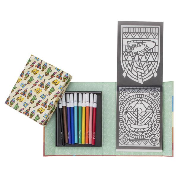 [特価50％OFF]タイガートライブ ぬりえセット ステンドグラス 男の子