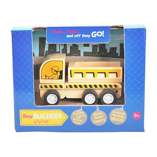 [特価50％OFF]タイガートライブ 木製玩具 はたらくくるま工事現場 ダンプカー