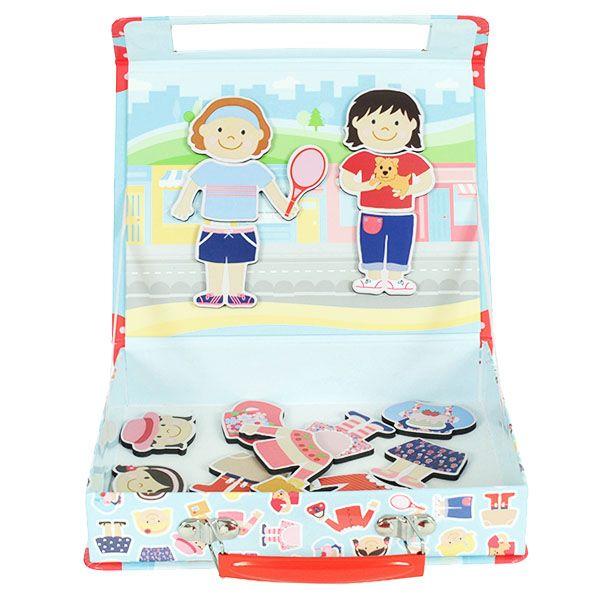 [特価50％OFF]タイガートライブ 着せ替えマグネットパズル ドレスアップガールズ