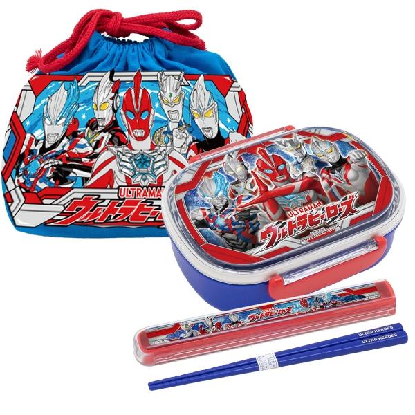 ウルトラマン オメガ 小判型お弁当箱 360ml 箸＆箸箱 巾着セット