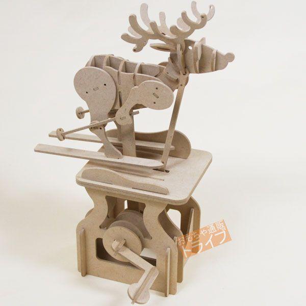 [特価50％OFF]WOODEN ARTOY トナカイのスキー KEIW13001