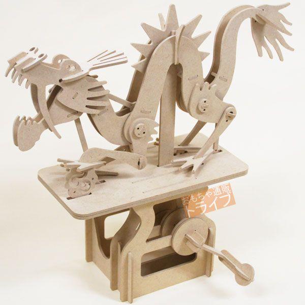 WOODEN ARTOY 雲を駆け登るドラゴン KEIW13004