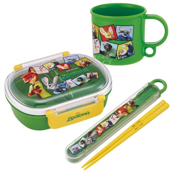 ズートピア お弁当箱 中子付 360ml 箸＆箸箱 コップセット