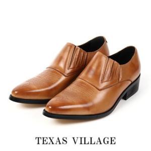 TEXAS VILLAGE ウエスタンブーツ 25.5 TEXAS VILLAGE 本革 ウエスタンブーツ ショート メンズ 日本製 ポイン