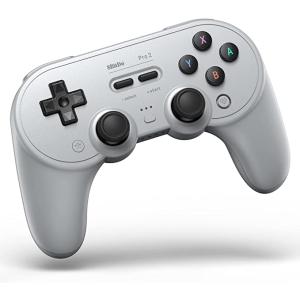 8Bitdo Pro 2 ゲームパッド（グレーバージョン）gray NS Switch・Window...