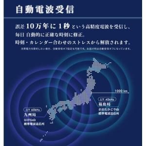 多機能な電波ソーラー腕時計 ウォッチ デジタル...の詳細画像1