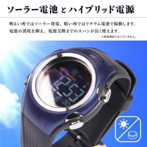 多機能な電波ソーラー腕時計 ウォッチ デジタル...の詳細画像2