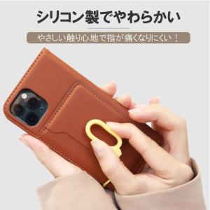 スマホ リング ストラップ シリコン 携帯 ス...の詳細画像3