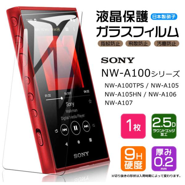 【AGC日本製ガラス】 SONY walkman NW-A100 シリーズ NW-A100TPS N...