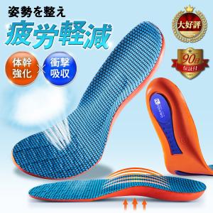 インソール 衝撃吸収 身長アップ 偏平足 中敷き なかじき 靴 スニーカー 立ち仕事 スポーツ メンズ レディース 防臭
