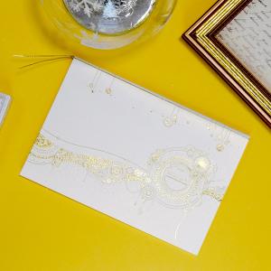 招待状 カーニバルホワイト 結婚式 招待状 印刷込み