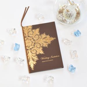 　招待状セット（印刷込み）／ソレイユブラウン／結婚式