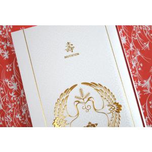 招待状 双鶴 結婚式 招待状 印刷込み ペーパ...の詳細画像1