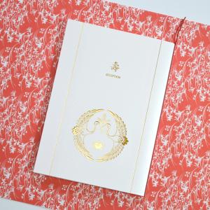 席次表（印刷込み）／双鶴／結婚式　和風席順表