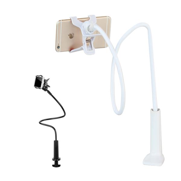 スマホスタンド クリップ アーム 寝ながら 卓上 角度調整自由 高さ調整可能 ホルダー スマートフォ...