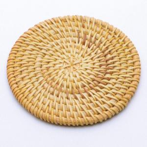 天香茶行 中国茶器 茶壺敷（藤細工）径10×高0.6cm 急須置き