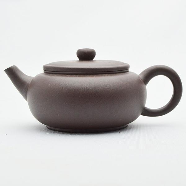 宜興紫砂壺・小扁敦120ml（濃茶）（中国茶器のティーポット・急須）