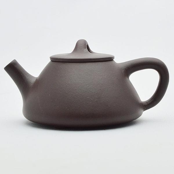 宜興紫砂壺・小石瓢90ml（濃茶）（中国茶器の茶壺・急須・ティーポット）紫泥 小急須