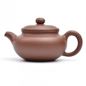 宜興 中國茶器  紫砂壺 紫砂壺・紫泥急須・茶壺・茶道具  煎茶道具 宜興紫砂壺・小扁敦120ml（濃茶）（中国茶器のティーポット