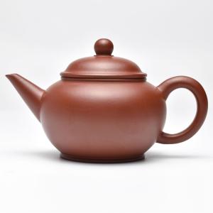 流行に  宜興紫砂壺・小扁敦120ml（濃茶）（中国茶器のティーポット 工芸品