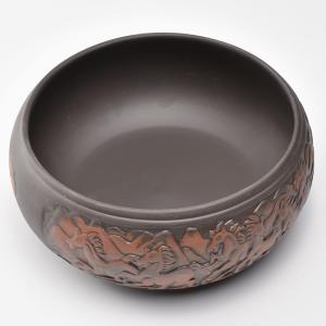 宜興紫砂壺・西施壺160ml（閻明奉・濃茶）紫泥茶壺 急須 : 天香茶行
