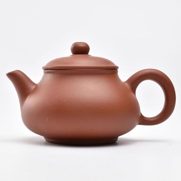 中国茶器・潘壺（赤茶） 90ml 紫砂風 広東潮州 茶壺 急須