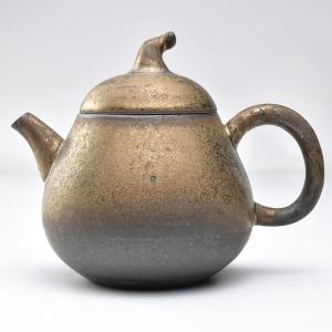 宜興紫砂壺・西施壺160ml（閻明奉・濃茶）紫泥茶壺 急須 : 天香茶行
