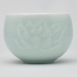 匠心蓋碗（龍泉青磁・弟窯粉青）120ml（満水170ml）｜中国茶器 天香茶