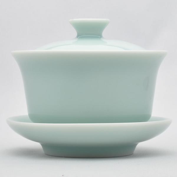 匠心蓋碗（龍泉青磁・弟窯粉青）120ml（満水170ml）｜中国茶器 天香茶行