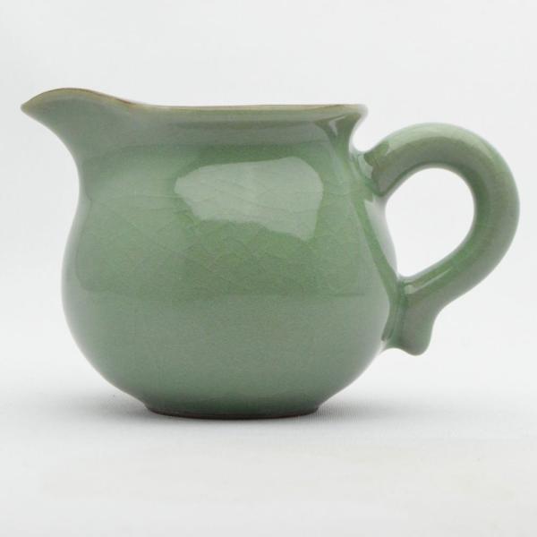 青磁茶海・小公杯（龍泉 哥窯梅子青）140ml（満水200ml）