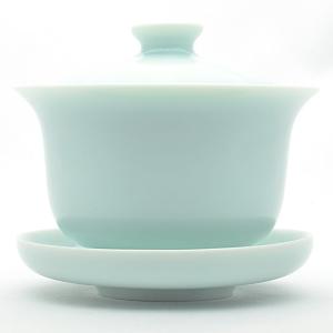 天香茶行 圓満蓋碗（青磁・弟窯粉青）170ml（満水210ml）