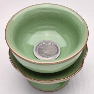 圓満蓋碗（哥窯梅子青）170ml（満水210ml） : 天香茶行・Yahoo店