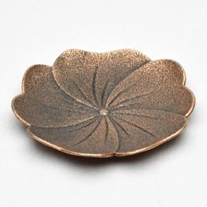 天香茶行 中国茶器 梅花赤銅茶托 径90mm×高13mm : 天香茶行・Yahoo店 