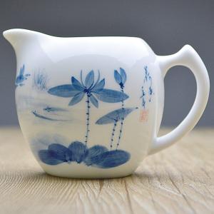 中国茶器・青花磁器茶海(山水)200ml（満水240ml） : 天香茶行・Yahoo店