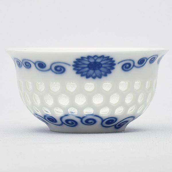 玲瓏杯（太陽花） 30ml（満水45ml）中国茶器