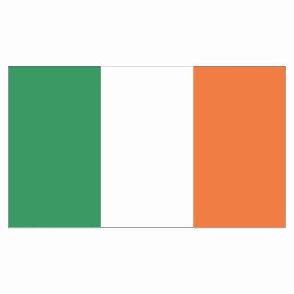 210x121mm アイルランド Ireland 国旗 ステッカー シール National Fla...