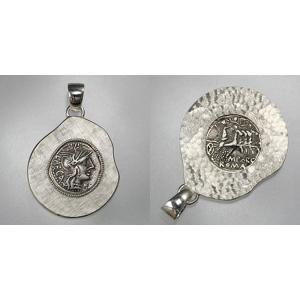 アレキサンダー大王 アテネ ギリシャ コイン ペンダント シルバー925製