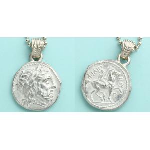 古代ギリシャ コインネックレス 「ペガサス/アテナ女神」 : ワールド