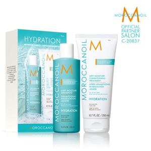 モロッカンオイル エアリーモイスチャーセット (シャンプー 250ml＋トリートメント200ml) [MOROCCANOIL] 正規品｜皇冠