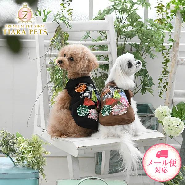 ロゴス LOGOS ステッカーT 小型犬 犬服 ウエア トップス Tシャツ カットソー